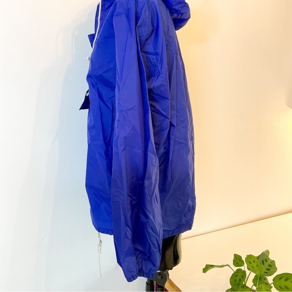 VINTAGE Free Spirit Cobalt Blue Wind Breaker - Retro Style - with Pockets - Picture 4 of 15